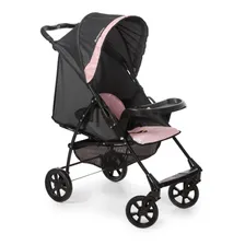 Carrinho Bebê Romano + Bebê Conforto Preto/rosa Galzerano Foto  mini 1