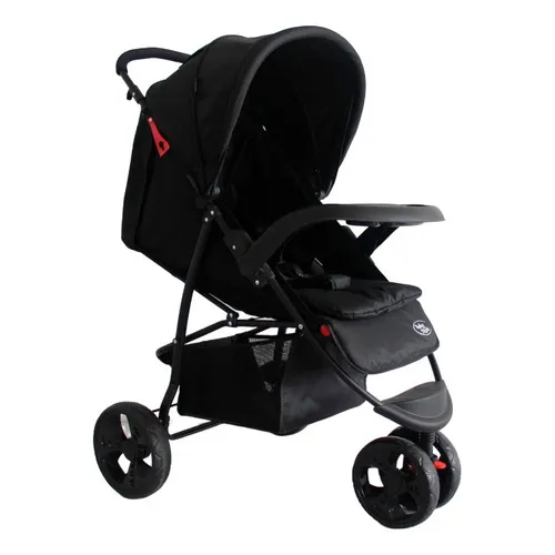 Carrinho Bebê Triciclo De Passeio Urban 101x57x92 Baby Style Cor Preto Cor do chassi Preto Foto 1