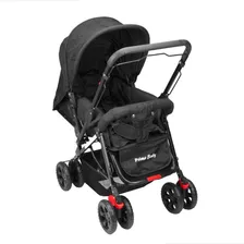 Carrinho Berço Rover Alça ReversĂvel Prime Baby Preto Foto mini 1