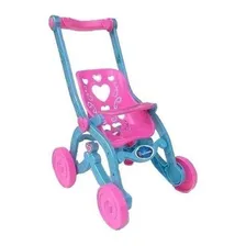 Carrinho Boneca Baby Car Princesas Florzinha Brinquemix Cor Azul/Rosa Foto mini  2