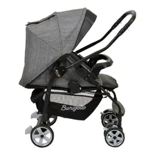 Carrinho Burigotto Rio K Travel System Mesclado Preto Com Bebe Conforto Foto mini 3