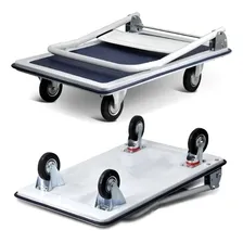 Carrinho Carga Plataforma 150kg 4 Rodas Multiuso Dobravel Foto mini 3