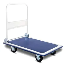Carrinho Carga Plataforma 150kg 4 Rodas Multiuso Dobravel Foto mini 2