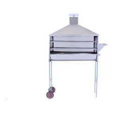 Carrinho Churrasqueira Churrasquinho Inox Espetinho R2 Foto  mini 1