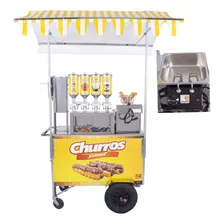 Carrinho Churros Gourmet Fritadeira Resistência 4 Doceira R2 Foto  mini 1