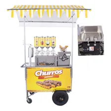 Carrinho Churros Gourmet Fritadeira Resistência E 4 Doceiras Foto  mini 1