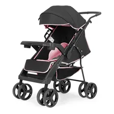 Carrinho Com Bebê Conforto Joy Preto Com Rosa Tutti Baby Cor do chassi Preta Foto mini 4