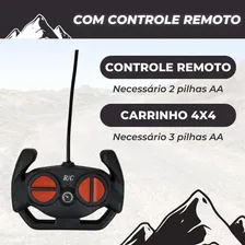 Carrinho Controle Remoto Off Road Rally 7 Funções Esportivo Cor Preto Foto mini 2