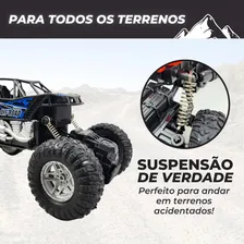 Carrinho Controle Remoto Off Road Rally 7 Funções Esportivo Cor Preto Foto mini 3