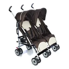 Carrinho De Bebe Gemeos Duetto Brown Burigotto Ixca5040prc14 Foto  mini 1