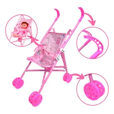 Carrinho De Boneca Bebe Brinquedo Infantil Passeio Toys 2u Foto mini 1