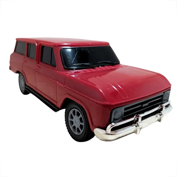 Carrinho De Brinquedo Miniatura Veraneio Carrinho Coleção Cor Vinho Foto 1