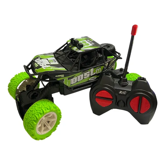 Carrinho De Controle Remoto Rc Carrinho De Brinquedo Monster Cor Verde Personagem Buggy Foto 1