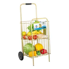 Carrinho De Feira Super Reforçado Compras Big ( O Melhor ) Cor Dourado Foto mini 1