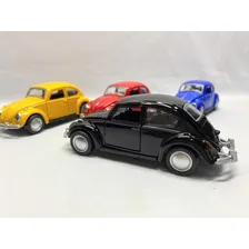 Carrinho De Ferro Fusca Clássic Miniatura Coleção Fricção Cor Azul Foto mini  2