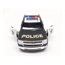 Carrinho De Ferro Miniaturas Caminhonete Polícia Silverado Foto mini 2