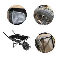 Carrinho De Mão Carriola P/ Pedreiro Obras Vonder Preta 45l Foto mini 4