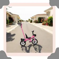 Carrinho De Passeio Com Pedal Velotrol Triciclo Empurrador Cor Triciclo Infantil Menina Rosa Foto mini  3