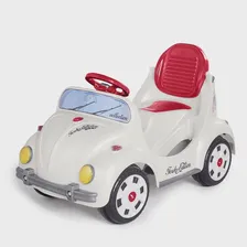 Carrinho De Passeio Empurrar Fusca Branco Calesita Pedal Foto mini  3