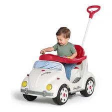 Carrinho De Passeio Empurrar Fusca Branco Calesita Pedal Foto  mini 1