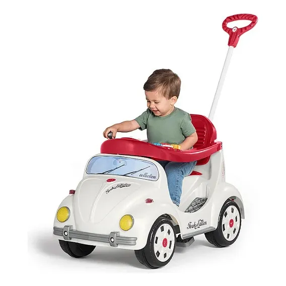 Carrinho De Passeio Empurrar Fusca Branco Calesita Pedal Foto 1