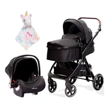 Carrinho E Bebê Conforto Kansas Com Naninha Unicórnio Foto mini 1