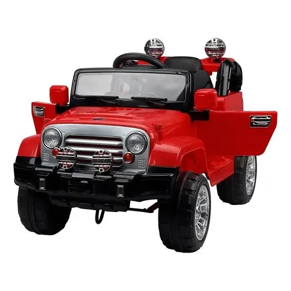 Carrinho Elétrico Infantil Jipe Vermelho 12v - Belfix Foto 1