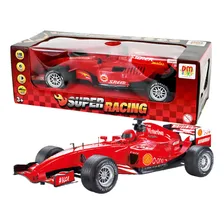 Carrinho F1 Fricção Pullback Superracing Com Luz Som Ferrari Cor Multicolor Foto  mini 1
