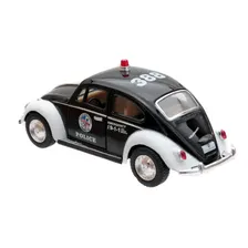 Carrinho Ferro Volkswagen Fusca 12cm Cores Cor Fusca Policia Foto mini  2