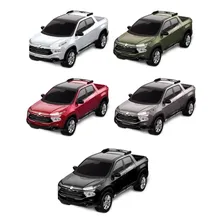 Carrinho Fiat Toro Metalizada Pick Up 38cm - Roma Brinquedos Cor Verde Foto mini 4