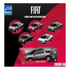 Carrinho Fiat Toro Metalizada Pick Up 38cm - Roma Brinquedos Cor Verde Foto mini 2