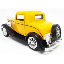 Carrinho Ford 3 Vermelho 1932 Carro Antigo Amarelo Coleciona Foto mini  2