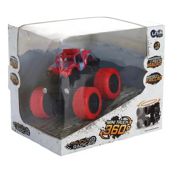 Carrinho Fricção Mini Truck Manobra Radical 360 Graus - Unik Foto 1