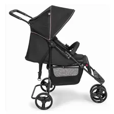 Carrinho Horus Tutty Baby 3 Rodas Berço Preto E Cinza 0-15kg Foto mini  2