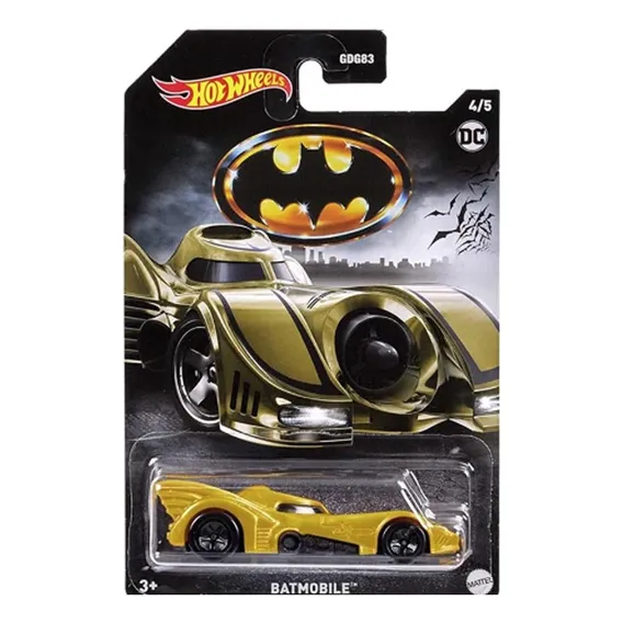 Carrinho Hot Wheels Batmobile Hmv72 4/5 Cor Dourado Foto 1