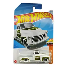 Carrinho Hot Wheels Caminhonete 52 Chevy Branca Hct36 Foto mini 3