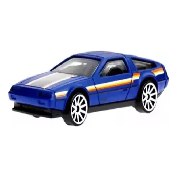Carrinho Hotweels Dmc Delorean Hw:the '80s Mattel Cor Azul Foto 1