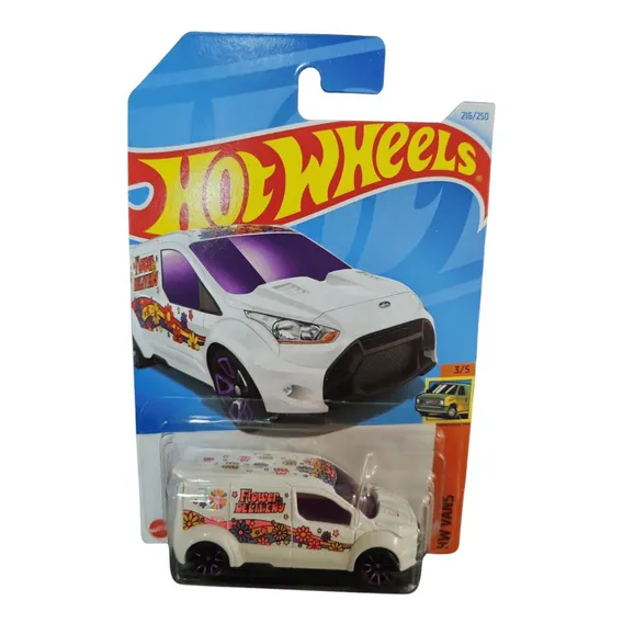 Carrinho Hotwheels Ford Transit Connect Coleção Vans Foto 1