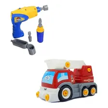 Carrinho Infantil Big X Truck Bombeiros C/ Parafusadeira Personagem Bombeiro Foto mini 1