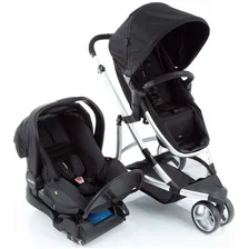 Carrinho Infantil Black+ Bebe Conforto + Base Isofix Infanti Foto mini 1