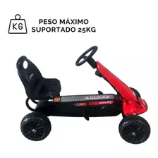 Carrinho Kart Pedal Infantil Vermelho Unissex Regulagem Foto mini 4