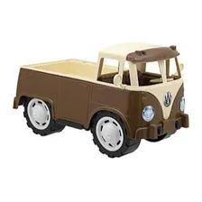 Carrinho Kombi Picape Brinquedo Carro Perua Grande Infantil Cor Kombi Perua Marrom Foto mini 4