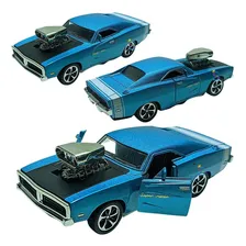 Carrinho Metal Opala Dodge Ferro Clássico Antigo Miniatura Cor Dodge Azul Foto mini  2