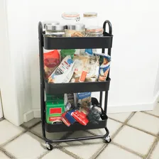 Carrinho Multiuso Com 3 Prateleiras Fruteira / Organizador Foto mini  2