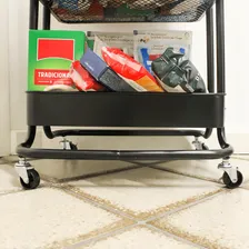 Carrinho Multiuso Com 3 Prateleiras Fruteira / Organizador Foto mini 4