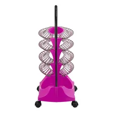 Carrinho para Esmaltes Rosa Smaltbell Classic 2 Bandejas Dompel Foto mini 4