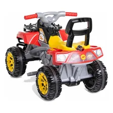 Carrinho Passeio Pedal Quadriciclo Infantil Cros Up Calesita Cor Vermelho Foto mini 4