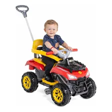 Carrinho Passeio Pedal Quadriciclo Infantil Cros Up Calesita Cor Vermelho Foto  mini 1