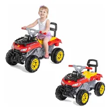 Carrinho Passeio Pedal Quadriciclo Infantil Cros Up Calesita Cor Vermelho Foto mini  3