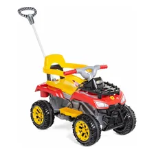 Carrinho Passeio Pedal Quadriciclo Infantil Cros Up Calesita Cor Vermelho Foto mini  2